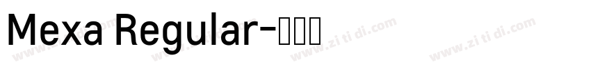 Mexa Regular字体转换